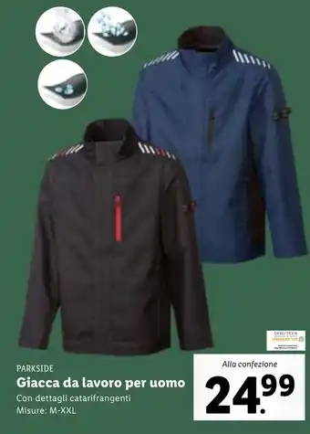 Lidl Parkside Giacca da lavoro per uomo M-XXL offerta
