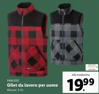 Lidl Parkside Gilet da lavoro per uomo S-XL offerta