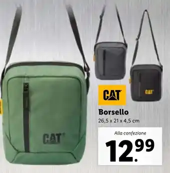 Lidl CAT Borsello 26,5 x 21 x 4,5 cm offerta