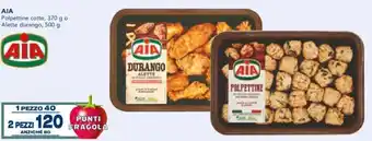 Esselunga AIA polpettine cotte 370 g o Alette durango 500 g offerta