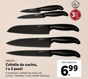 Lidl Ernesto Coltello da cucina, 1 o 2 pezzi offerta