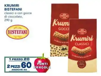 Esselunga Krumiri Bistefani classici o con gocce di cioccolato 290 g 2 pezzi offerta