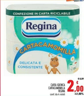 Conad Regina Carta Igienica Cartacamomilla offerta