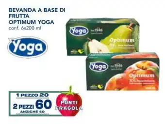 Esselunga Yoga Bevanda a Base di Frutta Optimum conf. 6 x 200 ml 2 pezzi offerta