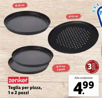 Lidl zenker Teglia per pizza, 1 o 2 pezzi offerta