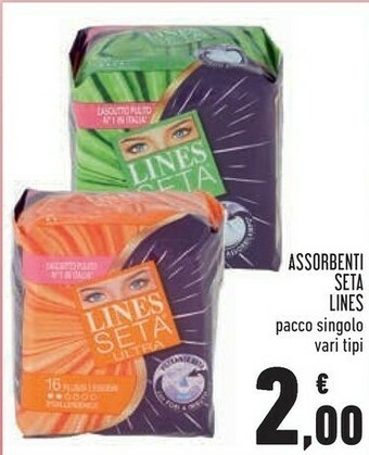 Conad Lines Seta Ultra Con Ali Salviettine Detergenti 11 Pezzo(i) offerta