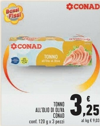 Conad Conad Tonno All' Olio Di Oliva offerta