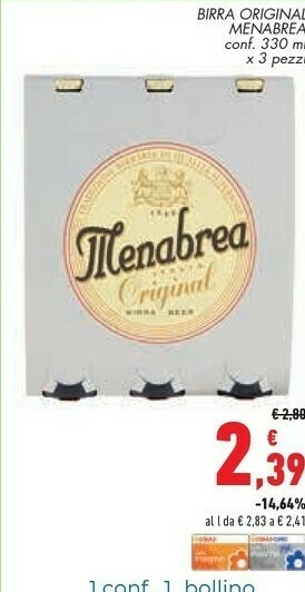 Conad Menabrea Birra Original offerta
