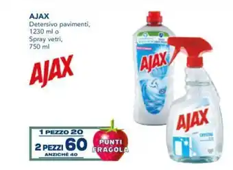 Esselunga Ajax Detersivo pavimenti, 1230 ml o Spray verti, 750 ml offerta