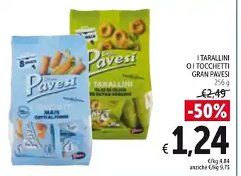 Spazio Conad Gran Pavesi I Tarallini o I Tocchetti 256g offerta