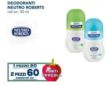 Esselunga Deodoranti Neutro Roberts roll-on 50 ml offerta