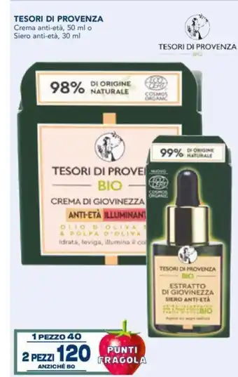 Esselunga Tesori Di Provenza Crema anti-età, 50 ml o Siero anti-età 30 ml offerta