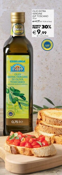 Esselunga Olio Extra Vergine IGP Toscano 75 cl offerta