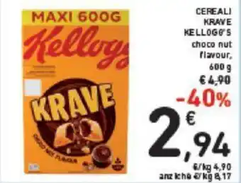 Conad Kellogg's Cereali Krave 600 g offerta