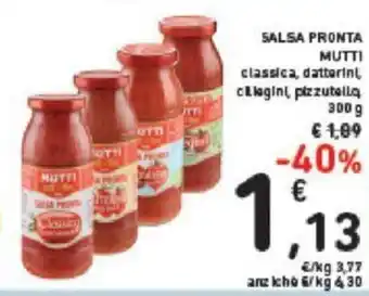 Conad Mutti Salsa Pronta 300 g offerta