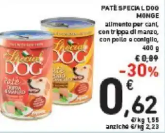 Conad Monge Patè Special Dog 400 g offerta