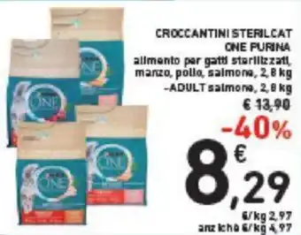Conad Purina One Croccantini Sterilcat 2,8 kg offerta