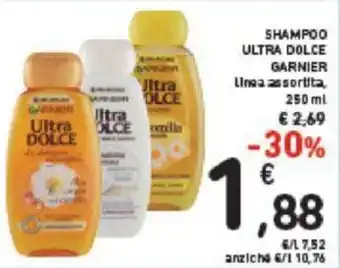 Conad Garnier Ultra Dolce Shampoo 250 ml offerta