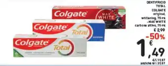 Conad Colgate Total Dentifricio 75 ml offerta