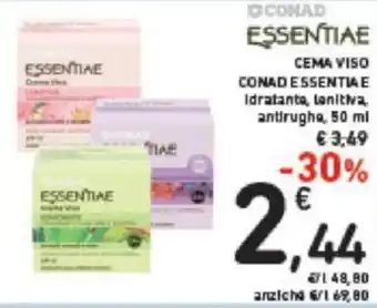 Conad Conad Essentiae Crema Viso 50 ml offerta