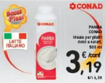 Conad Conad Panna 500 ml offerta