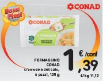 Conad Conad Formaggino 6 pezzi, 125 g offerta