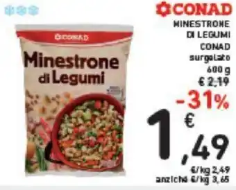 Conad Conad Minestrone di Legumi 600 g offerta