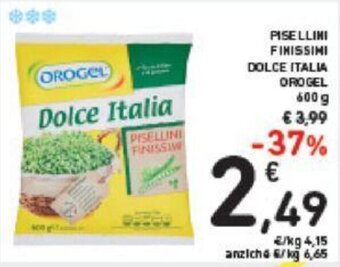 Conad Orogel Pisellini Finissimi Dolce Italia 600 g offerta