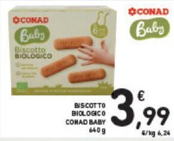 Conad Conad Baby Biscotto Biologico 640 g offerta
