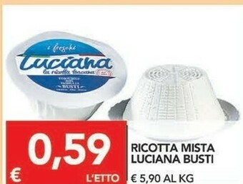 TuoDi Caseificio Busti Ricotta Mista Luciana offerta
