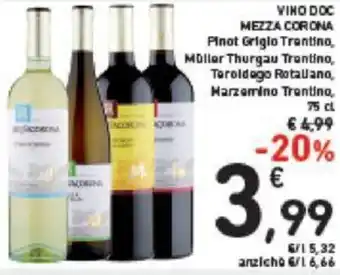 Conad Mezza Corona Vino DOC 75 cl offerta