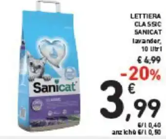 Conad Sanicat Lettiera Classic 10 litri offerta
