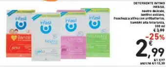 Conad Infasil Detergente Intimo 300 ml offerta