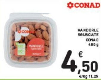 Conad Conad Mandorle Sgusciate 400 g offerta