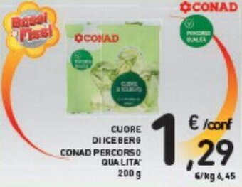 Conad Conad Percorso Qualità Cuore di Iceberg 200 g offerta