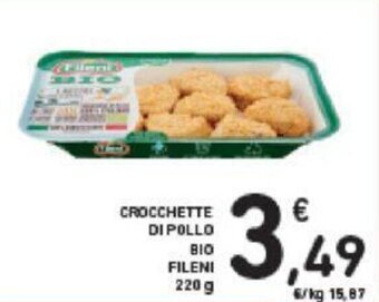 Conad Fileni Crocchette di Pollo Bio 220 g offerta