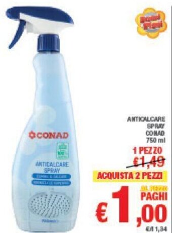 Conad Conad Anticalcare spray 750 ml offerta