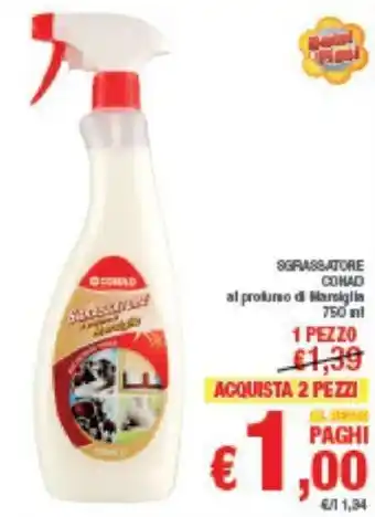 Conad Conad Sgrassatore 750 ml offerta