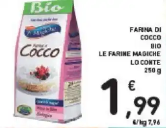 Conad Lo Conte Farina di Cocco Bio Le Farine Magiche 250 g offerta