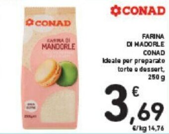 Conad Conad Farina di Mandorle 250 g offerta