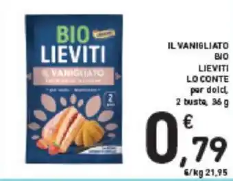 Conad Lo Conte Il Vanigliato Bio Lieviti 36 g offerta