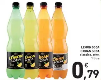 Conad Lemon soda o Oran soda 1 litro offerta