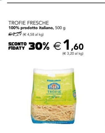 Trofie Fresche 100% prodotto Italiano, 500 g