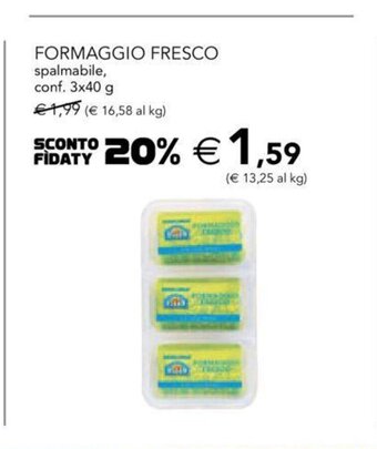 Esselunga Formaggio Fresco spalmabile conf. 3x40 g offerta