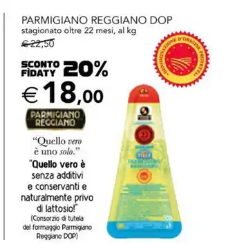 Esselunga Parmigiano Reggiano DOP stagionato oltre 22 mesi, alkg offerta