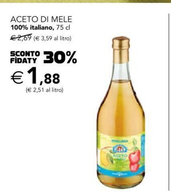 Esselunga Aceto Di Mele 100% italiano, 75 cl offerta