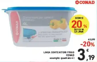 Conad Linea Conad Contenitori Frigo 4 l offerta