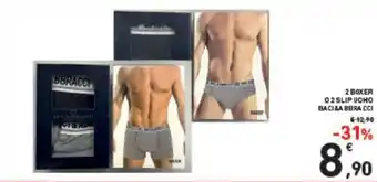 Conad 2 Boxer o 2 Slip Uomo Baci & Abbra cci offerta