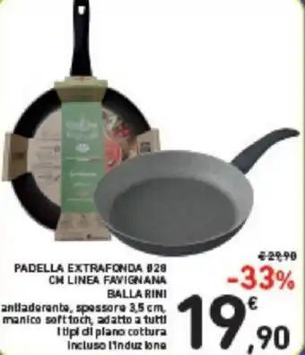 Conad Ballarini Padella Extrafonda Ø28 cm Linea Favignana 3,5 cm offerta