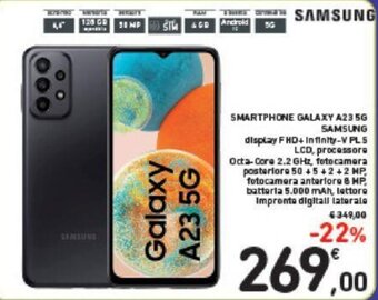 Conad Samsung Smartphone Galaxy A23 5G offerta